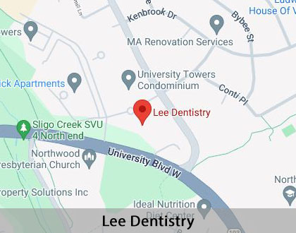 Map image for Cosmetic Dental Services in Silver Spring, MD